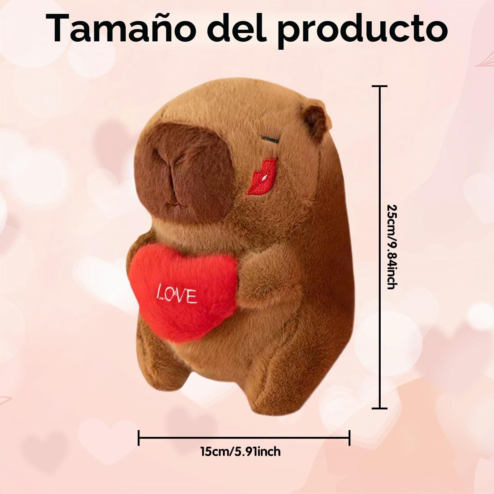 Capybara De Peluche De 25 Cm Con Gorro Y Bufanda De Navidad – Regalo Tierno Para Amigos Y Niños