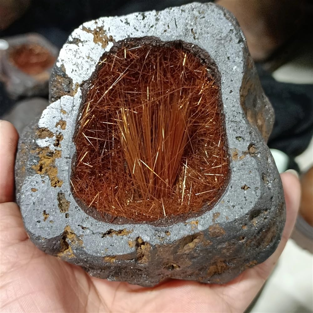 Amazon.com: Natural Stone Natural Needle Iron Ore Quartz