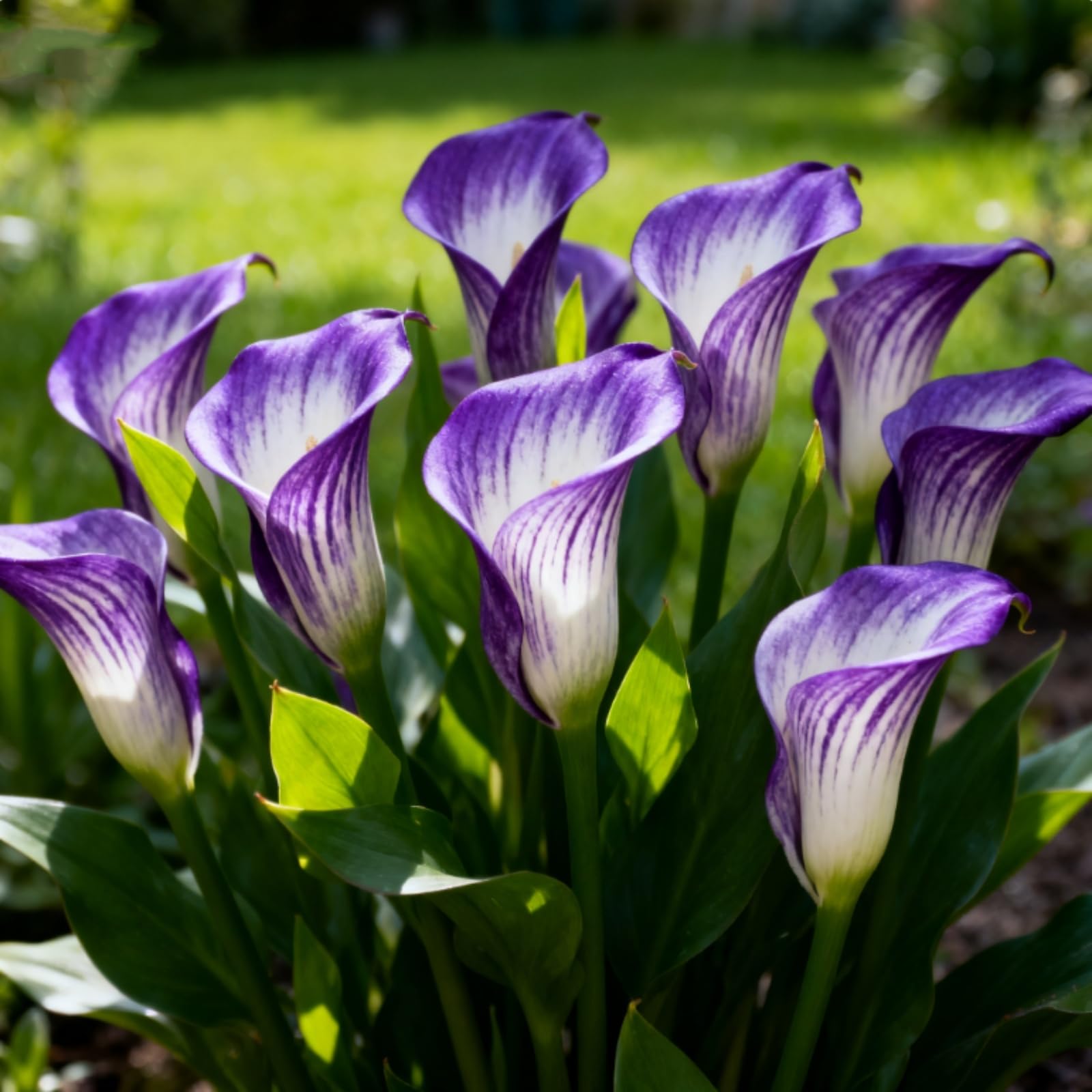 Perennial Calla Lily Bulbs, Easy to Maintain & Easily Pollinated - Grow in Beds, Borders & Patio Pots, Excellent Display-4 Bulbs-C