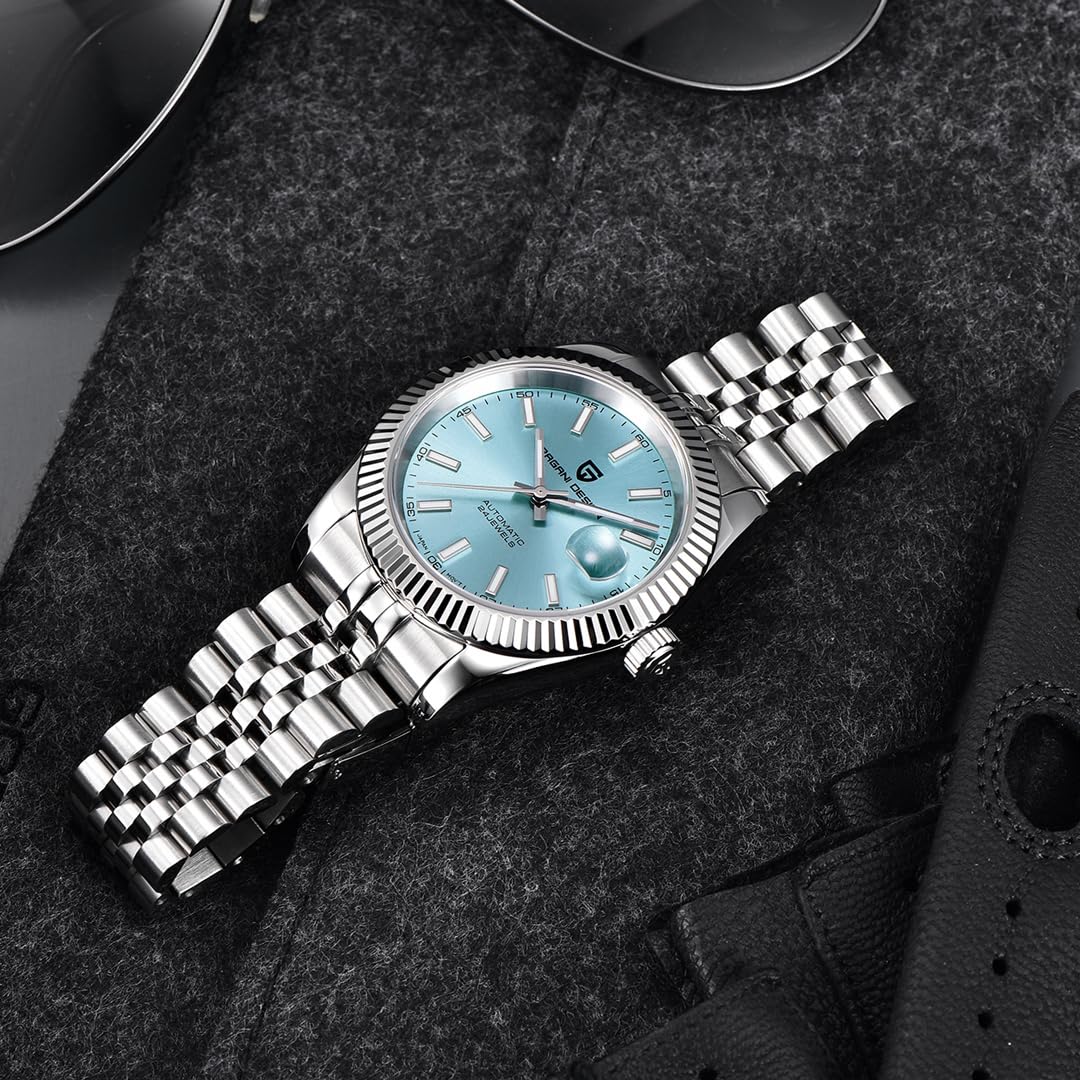 Pagani Design Herrenuhr Automatikuhr Japanisches Automatikwerk Klassische Uhr Saphirglas 100 Meter Wasserdicht Leuchtend Business Herrenuhr