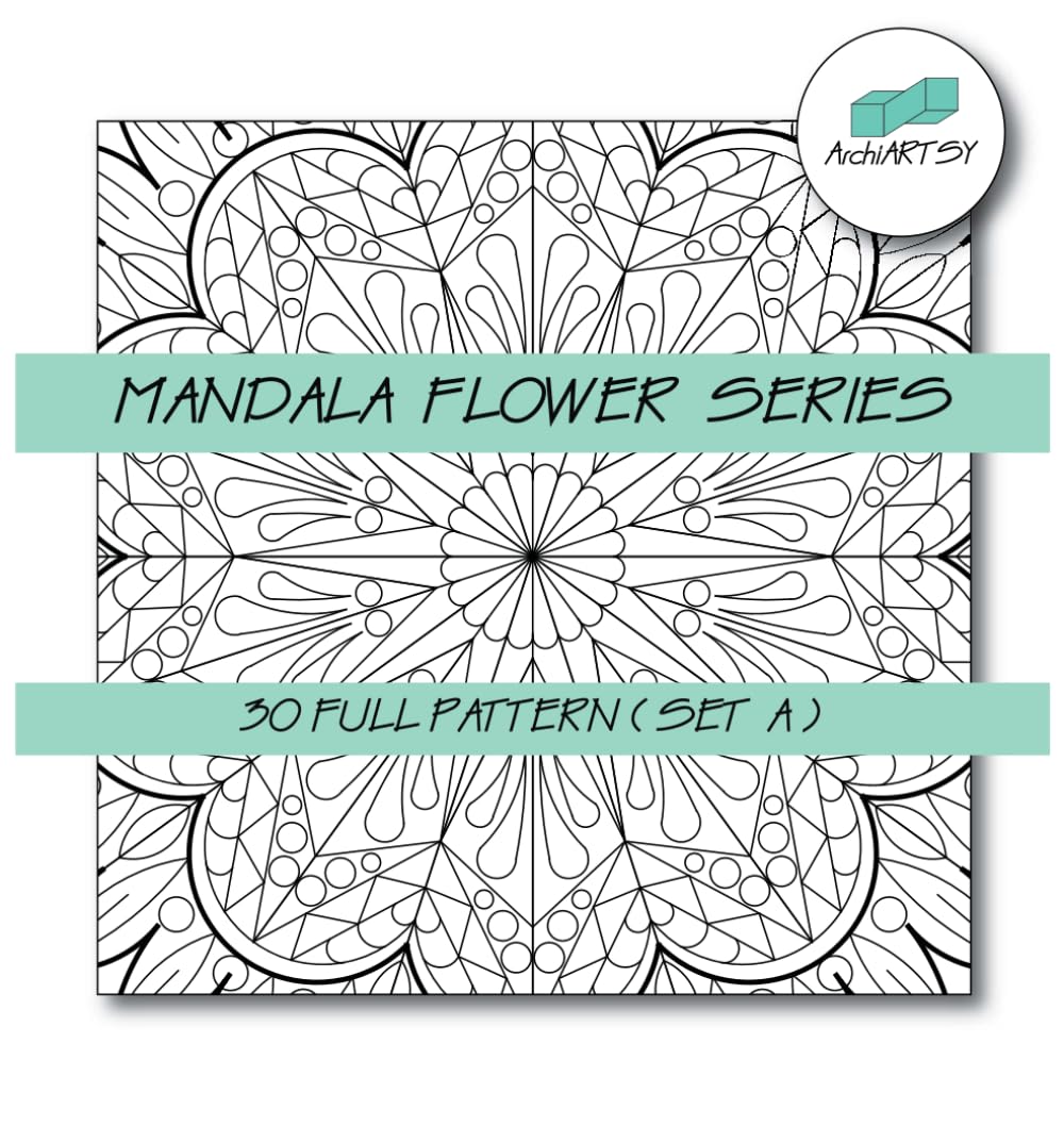 MANDALA COLORING BOOK - 30 FULL PAGE A