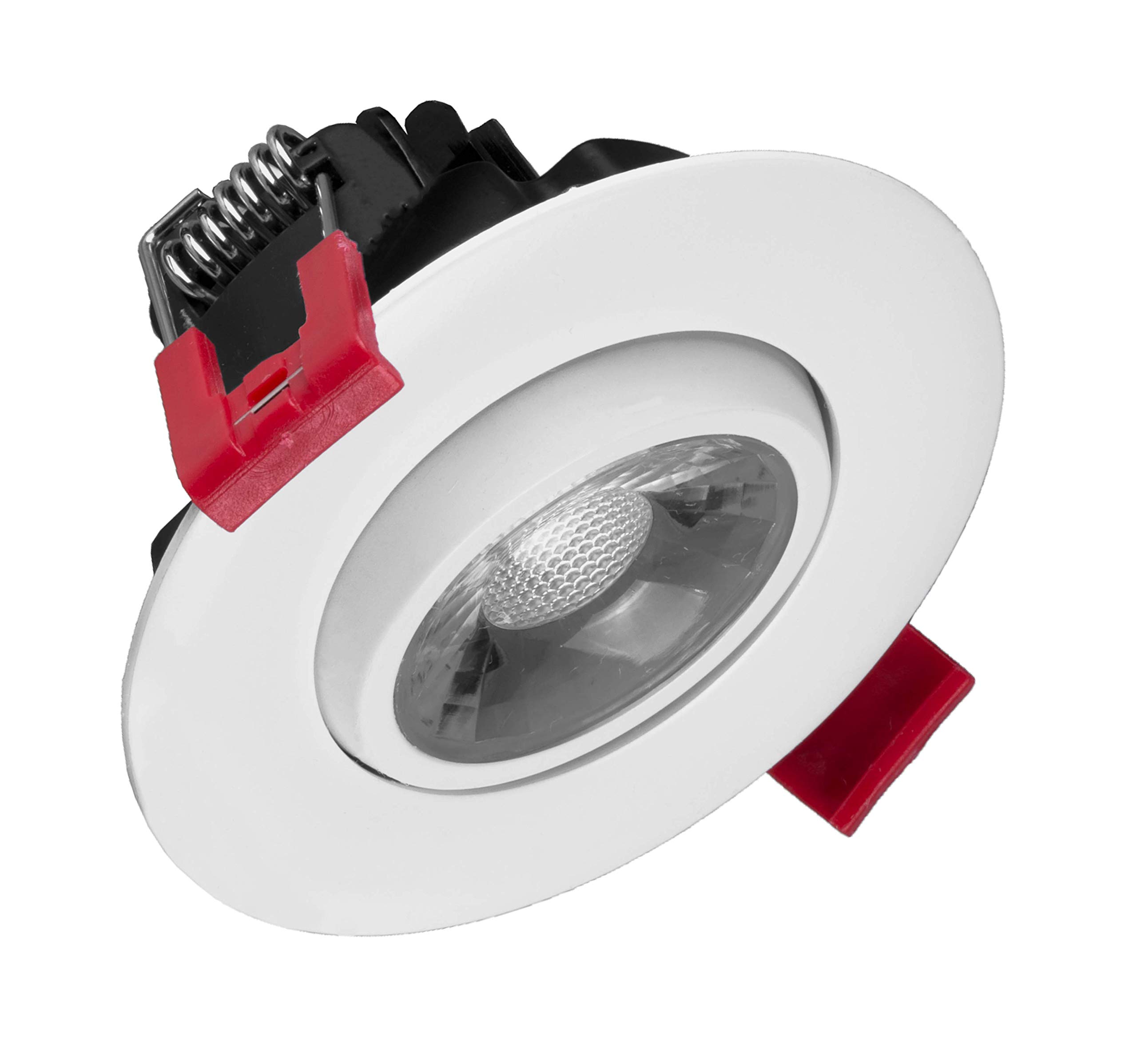 NICOR Lighting 3 inch LED Gimbal Recessed Downlight in White