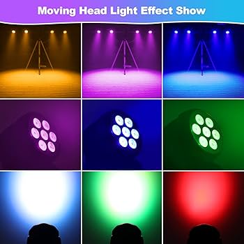 Amazon.com: BETOPPER Moving Head DJ Lights, 7 x 8W RGBW