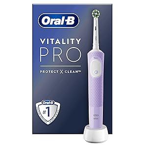 Oral-B Vitality PRO Cepillo de Dientes Eléctrico con Mango Recargable, 3 Modos de Limpieza, Temporizador y Batería de Larga Duración - Lila