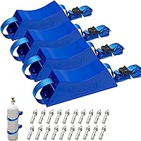 Vista 10 de Soporte de pared cilíndrica, soporte de tanque de nitrógeno resistente con tornillos SUS 304 y correa de 59 pulgadas compatible con 4 a 12 pulgadas
