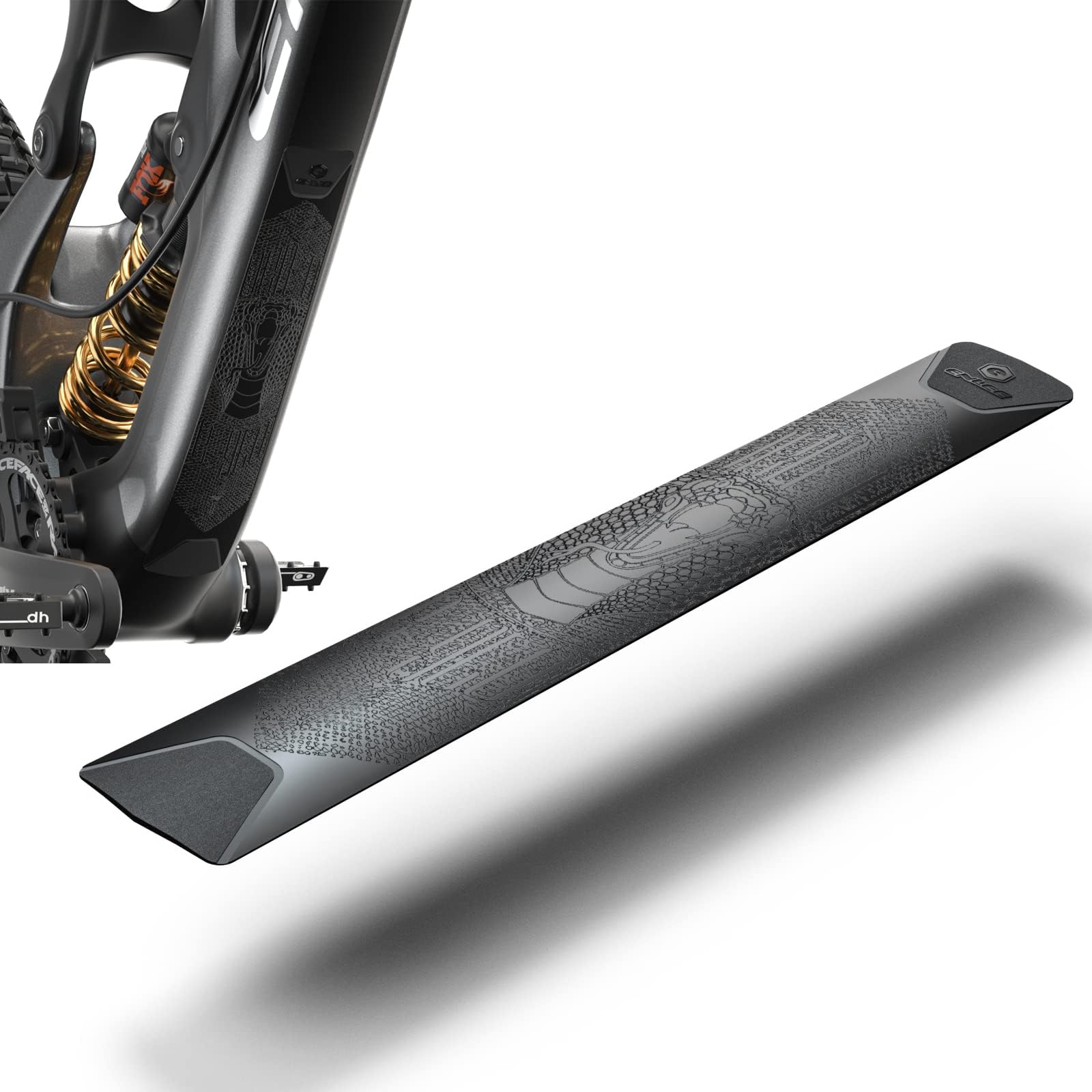 ENLEE Mountain Bike Down Tube Frame Protector, 3M MTB Bicycle Frame Guard - Protect The Bike from Collision and Scratch