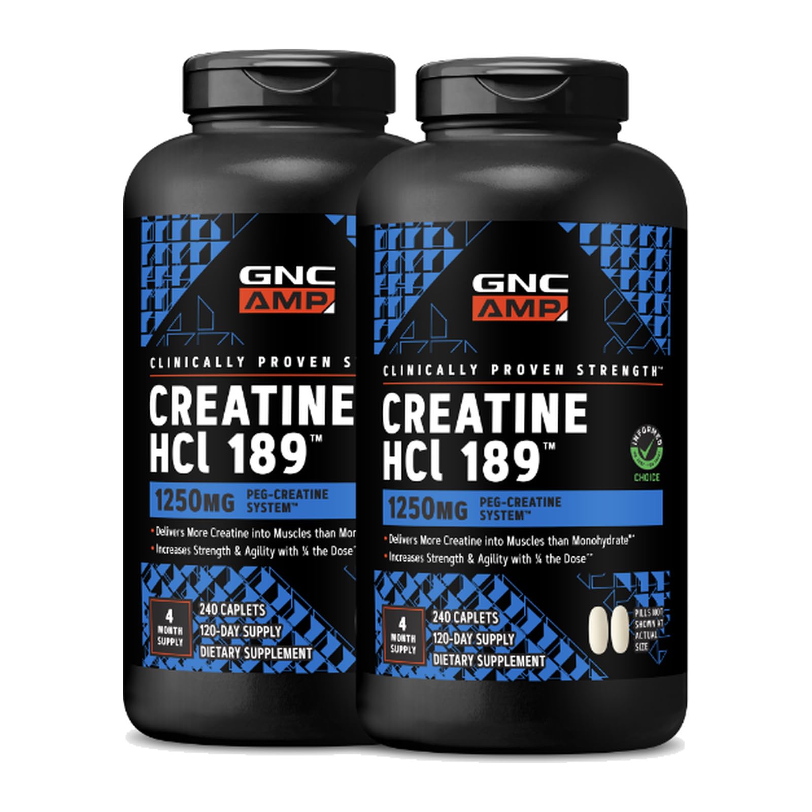 GNC AMP Creatine HCl 189, Fast Absorbing Muscle Builder, 60 Servings — Amazon image 10