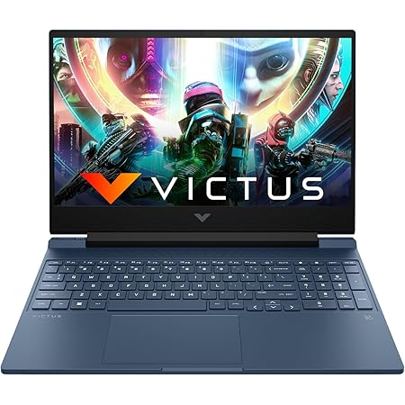 HP Victus Gaming Laptop, 12th Gen Intel Core i5-12450H, NVIDIA RTX 3050 GPU, 15.6-inch (39.6 cm), FHD, IPS, 144Hz, 9 ms Response time, 16GB DDR4, 512GB SSD, Backlit KB (MSO, Blue, 2.29 kg) fa0666TX