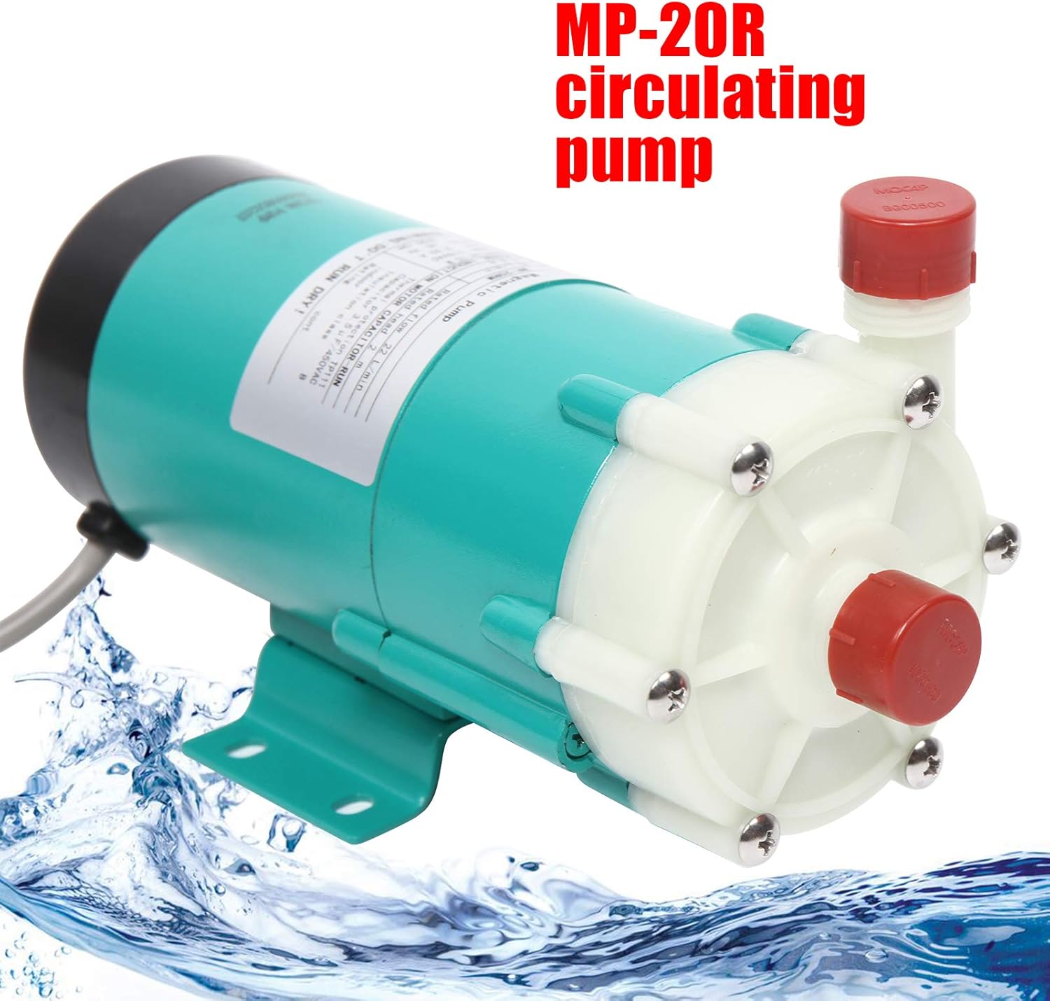 Magnetic Pump, Mp-20R Chemical Pump, Micro Plastic Head Circulation 110V for Industry,Pharmaceutical,Electroplating