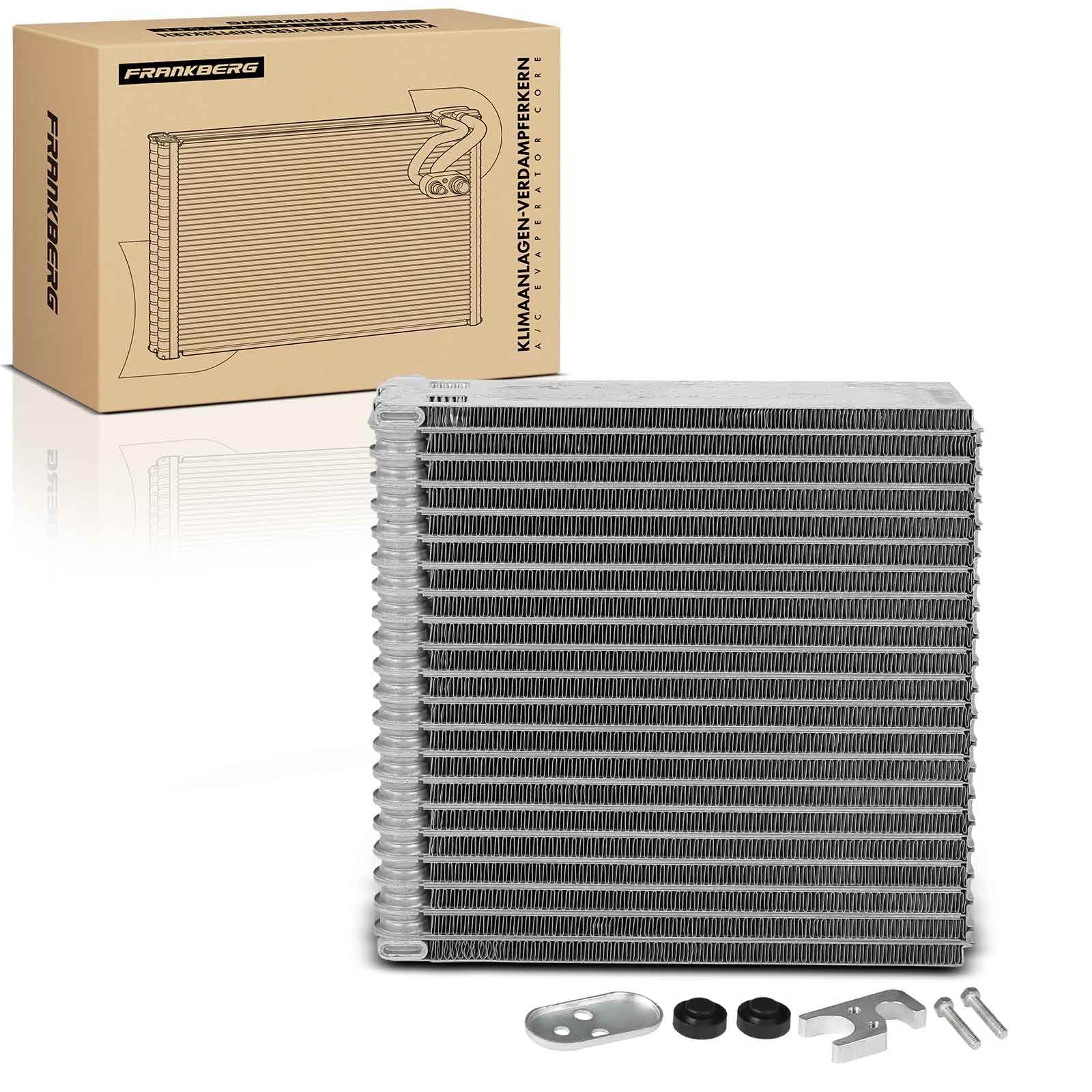 Frankberg Evaporador del aire acondicionado Compatible con Polo 6C1 6R1 1.4L Fabia II 542 1.2L Polo 9A 9N 1.4L Ibiza IV 6J5 6P1 1.4L Polo 9A 9N 1.2L Replace# 6Q0820103