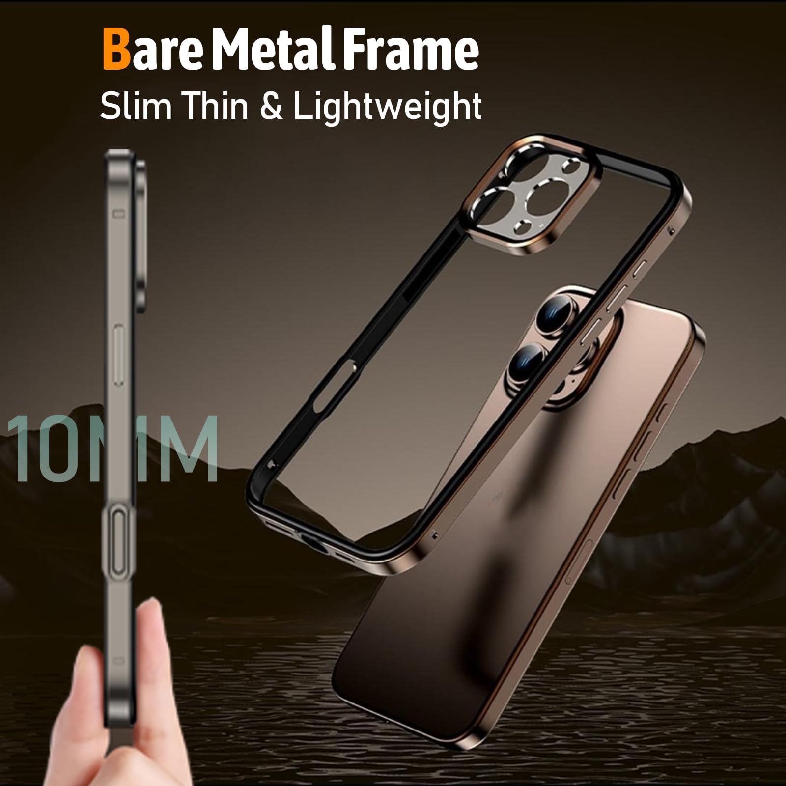 arc iPhone16promax シルバー メタル バンパーフレーム Arc（アーク