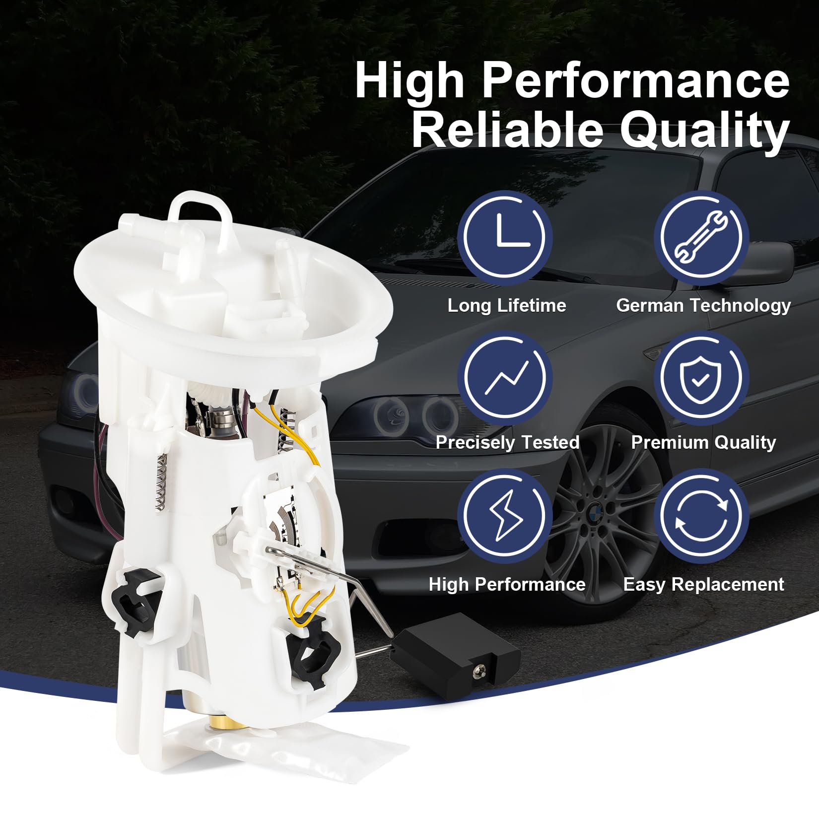 Herko 242GE Fuel Pump Module, Compatible With BMW 325Ci 325xi 325i 330i 328i 323Ci 330xi 323i 328Ci 330Ci 323ti 2.5L 2.8L 3.0L 1999-2006 In | Whizz Electric Fuel Pumps - Foto 12