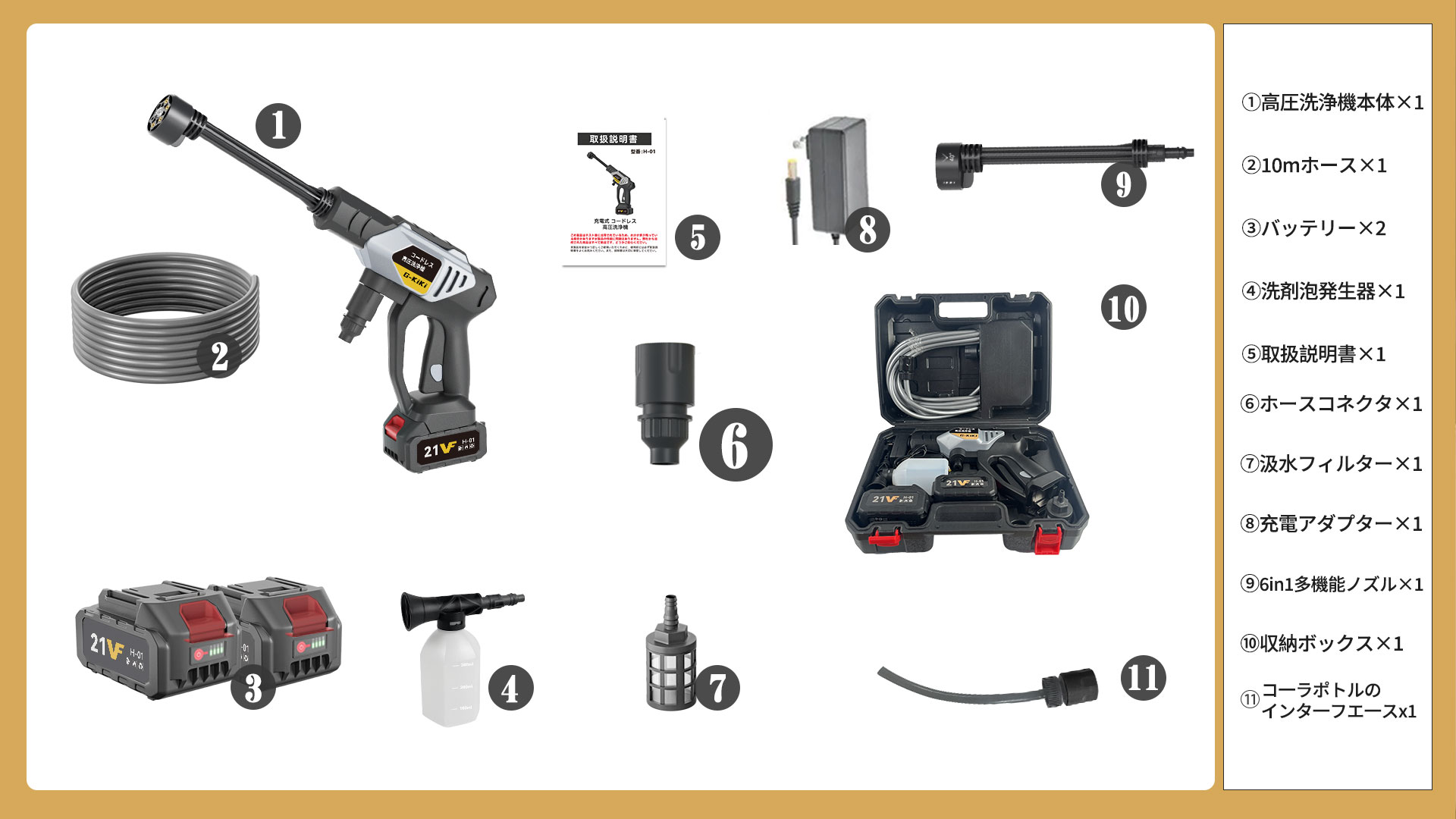 Amazon | 高圧洗浄機【洗車プロ吉野さん監修】2025年強化版 9MPa