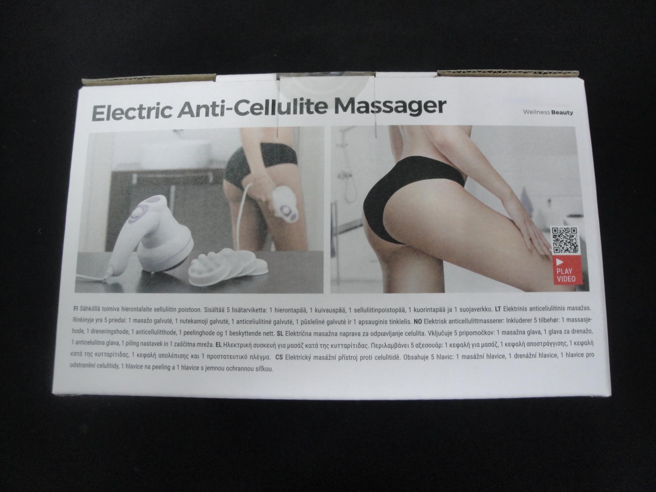 Elektrisches Cellulite-Massagegert durch Vibration  Anti-Cellulite-Massage  Drainage-Peeling  Rcken Beine Fe Muskeln  5 Zubehrteile : Amazon.de:  Kosmetik