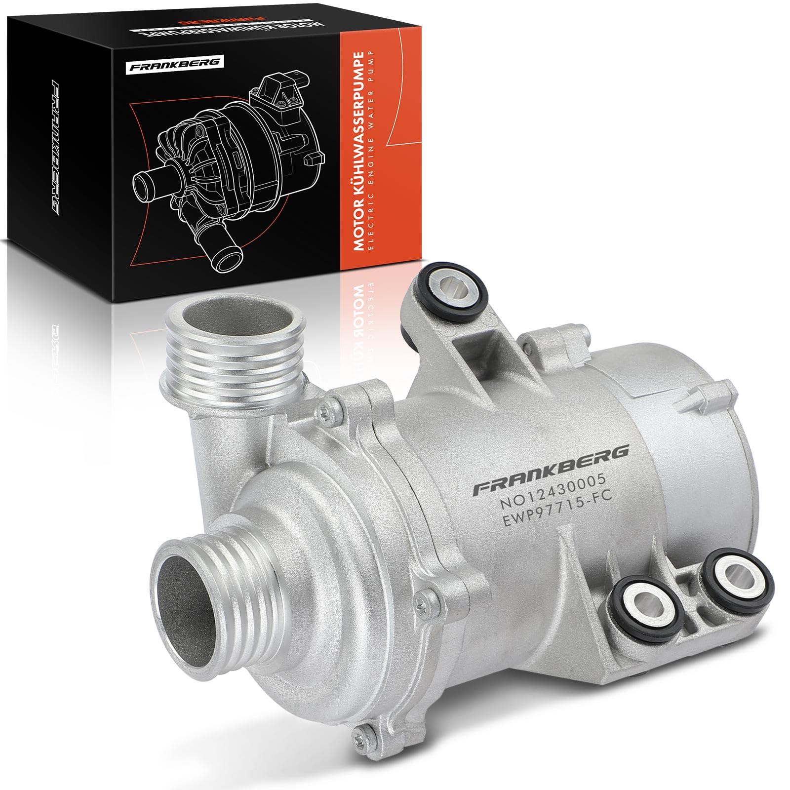 Frankberg Bomba de agua eléctrica 11517597715 | Compatible con: Z4 R.o.a.d.s.t.e.r E89, Serie 5 F10, X1 E84, 4 Cabriolet F33 F83, 4 Gran Coupé F36, X4 F26