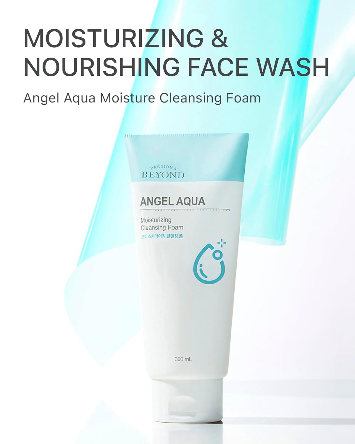 BEYOND Angel Aqua (Cleansing Foam, 10.1fl oz) - Vegan Formula Korean Skin Care. Gentle Hydrating Face Wash, Coconut, Hyaluronic Acid - Image 2