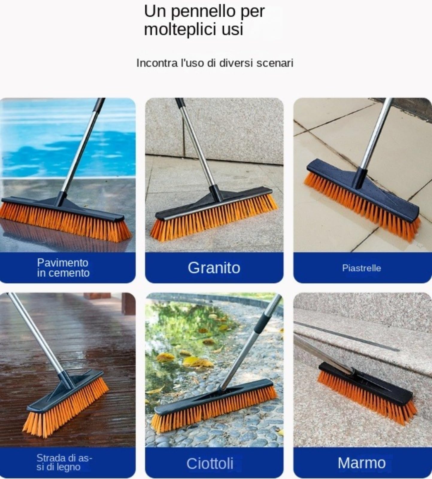 Cepillo for limpieza de yeso de suelos, cepillo for juntas con mango largo, cepillo de ducha con cerdas rígidas, cepillo portátil for suelos for juntas, adecuado for eliminar hojas caídas, musgo y man