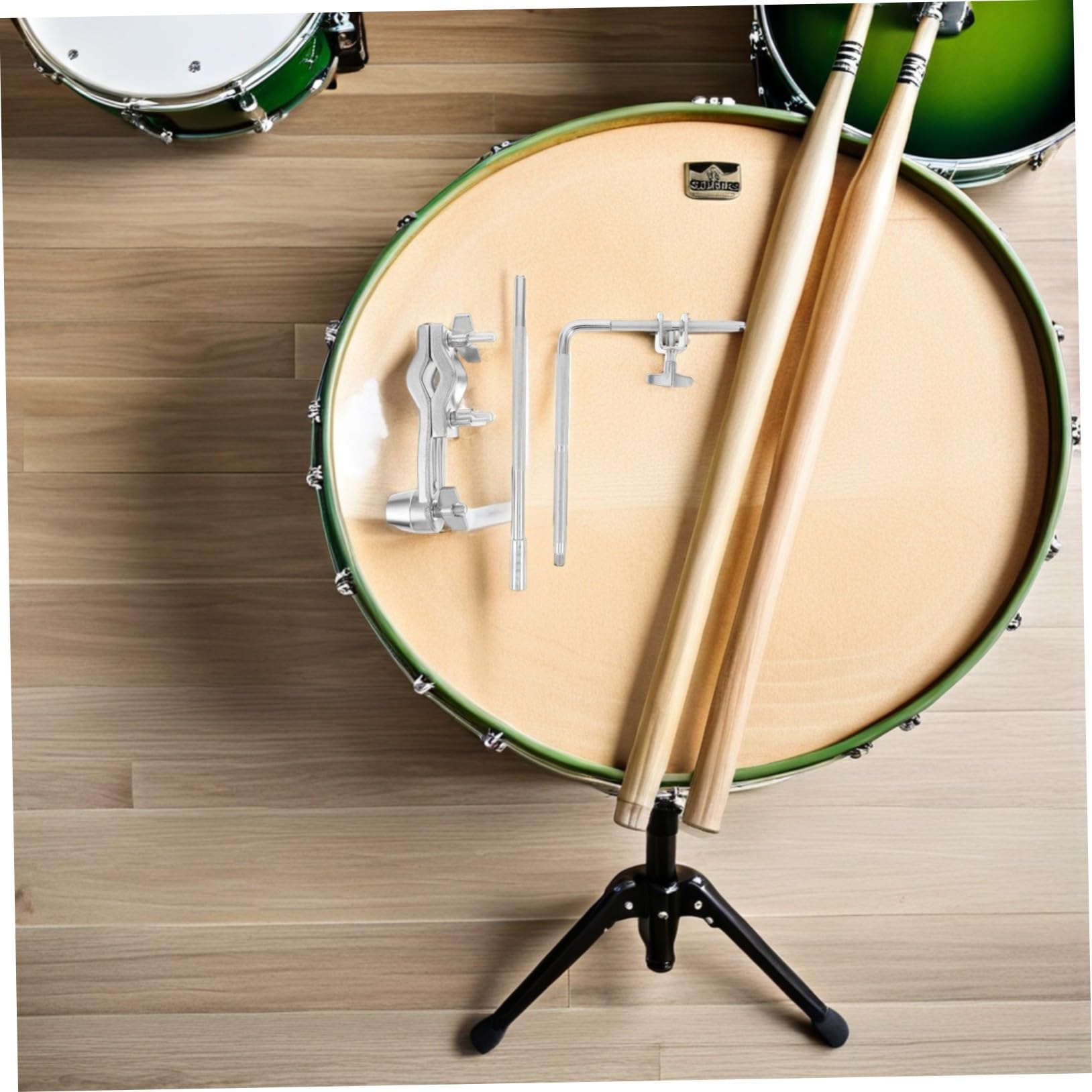 Zacisk Bębnowy Do Stojaka Na Bębny Cowbell Uchwyt Na Nóżki Cowbell Uchwyt Do Mocowania Ramię Mocujące Talerz Bębna