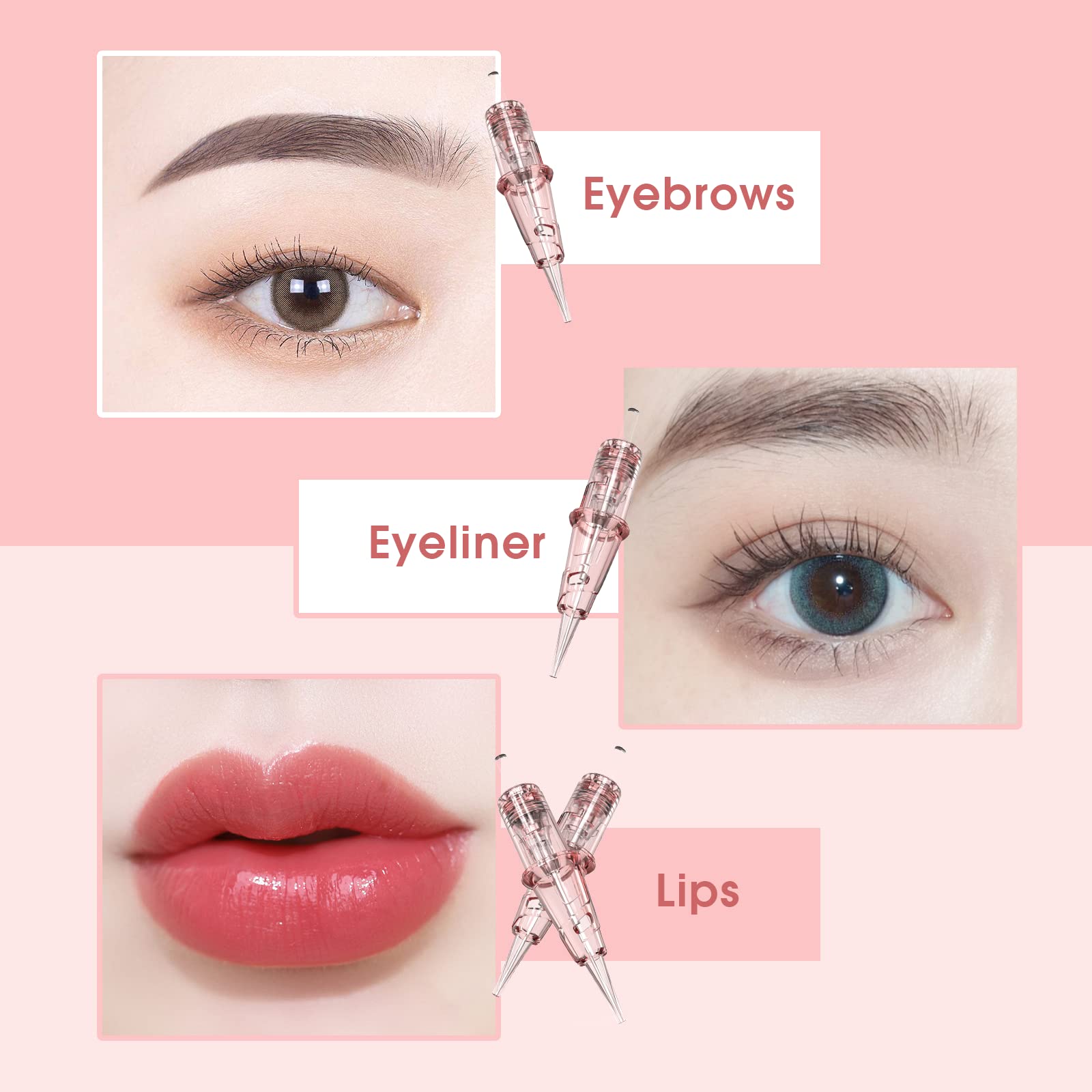 Amazon | INKin 極細PMU針 – 3RL 0.18mm ソフト ユニバーサル タトゥー