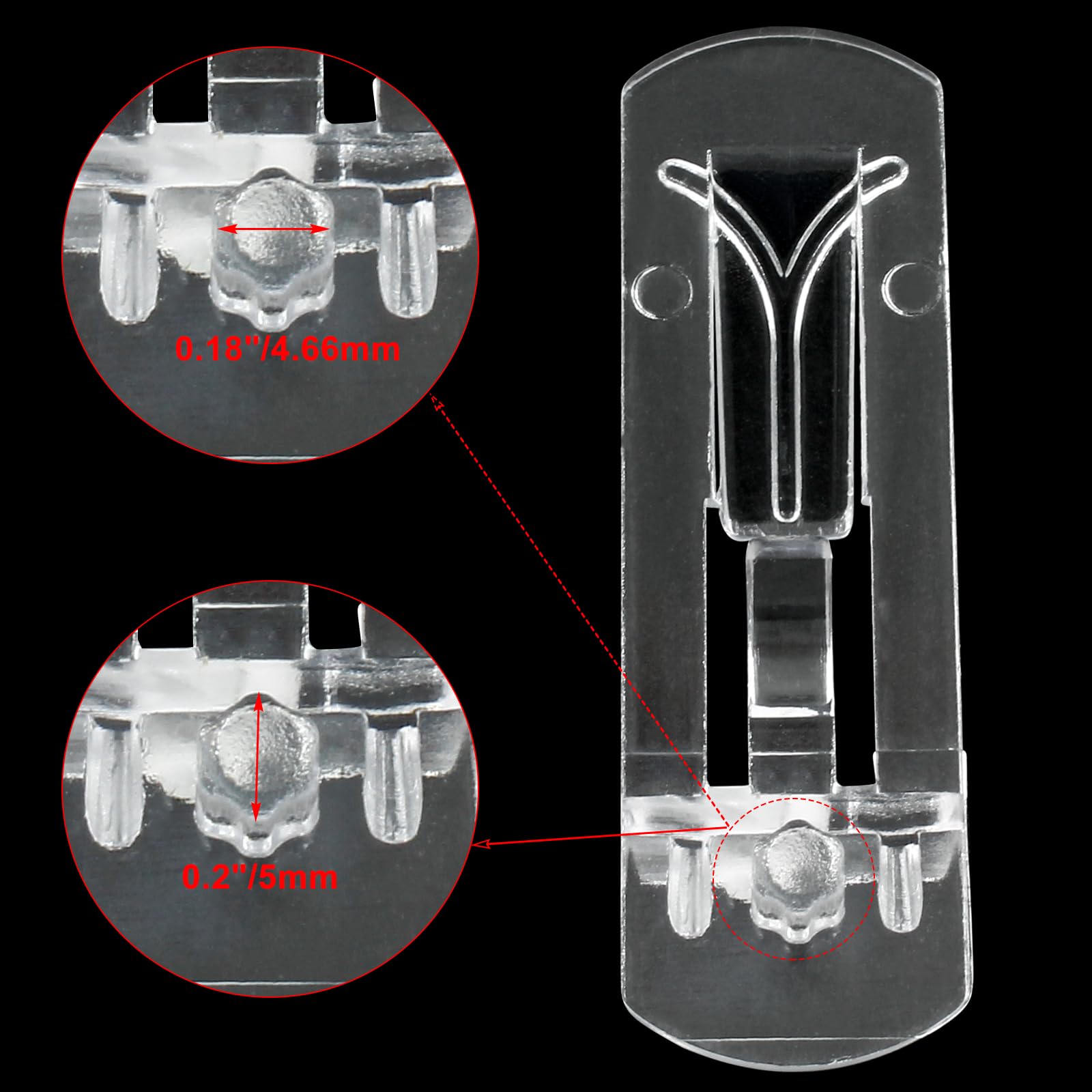 Plastic Locking Shelf Pins, 5mm, 20 Pcs, Clear — Amazon image 3