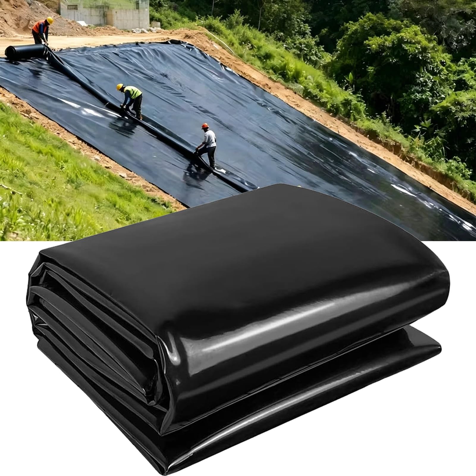 Bâche de bassin étanche 10x12 m protectrice contre les fuites pour fontaines extérieures