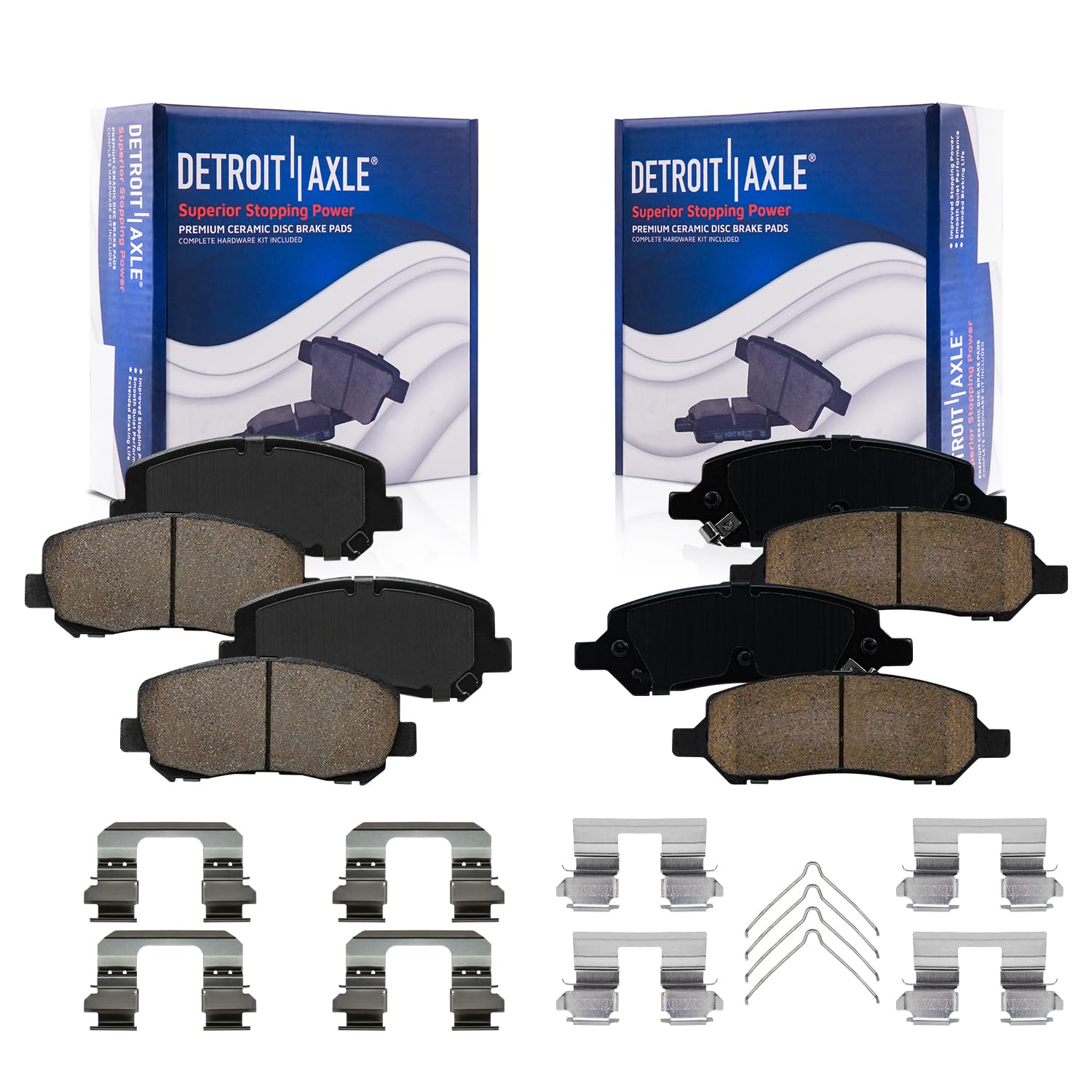 Detroit Axle - Brake Pads for 2013-2016 Dodge Dart