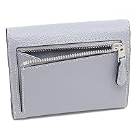 超美品・COACH正規品・レディース 二つ折り財布 レザー・グレーブルー COACH レディース財布（色：グレー系）｜ファッション おすすめ