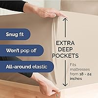 Vista 628 de Extra Deep Pocket Split King Sheets - 5 Piece Breathable & Cooling Bed Sheets - Hotel Luxury Bed Sheet Set - Soft, Wrinkle Free & Comfy - Easily