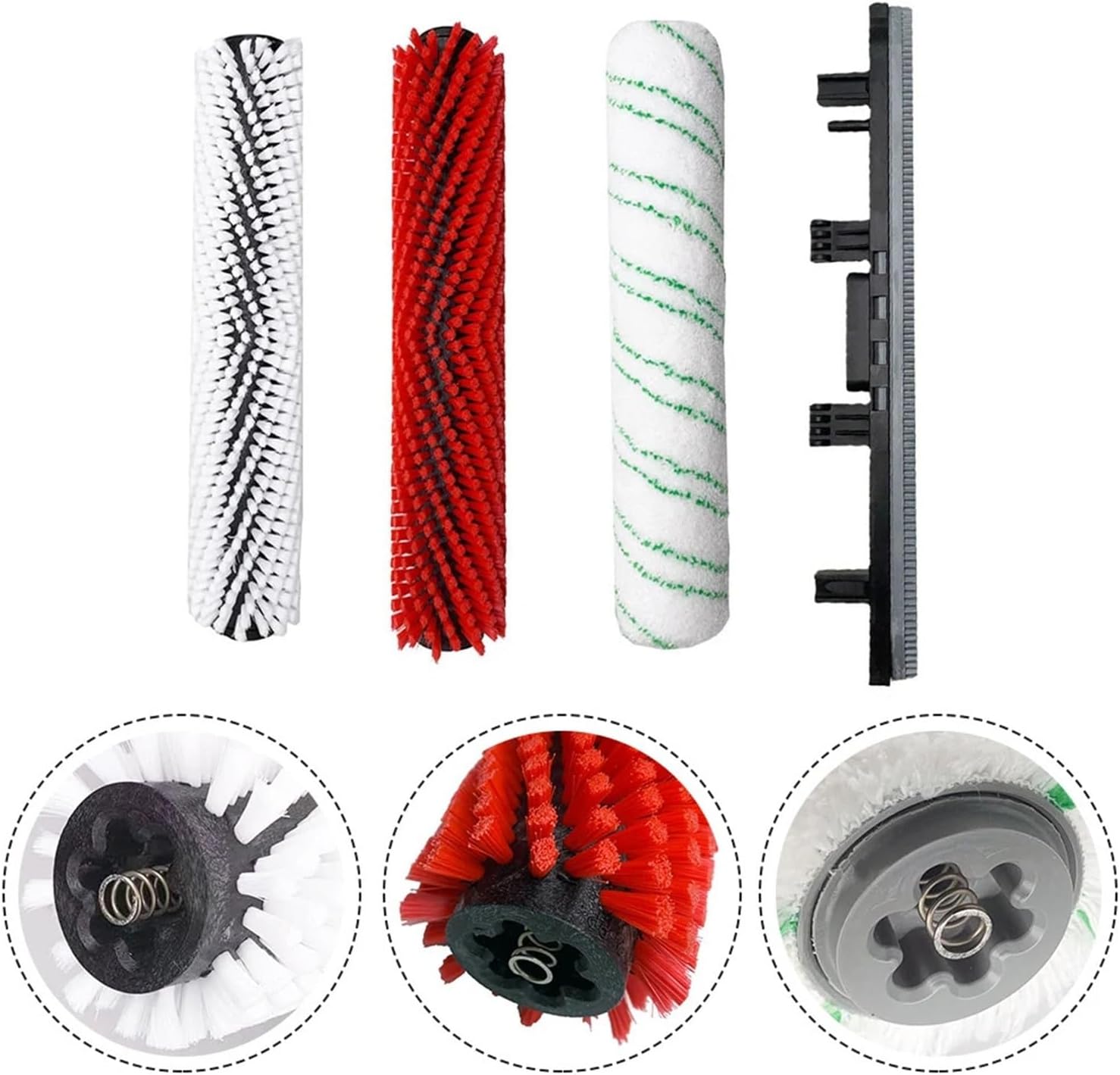 Roller Brush Main Brush Scraper Strip - Compatible With Karcher BR30/4C Vacuum Cleaner, Household Supplies Cleaning Tools Re(D)