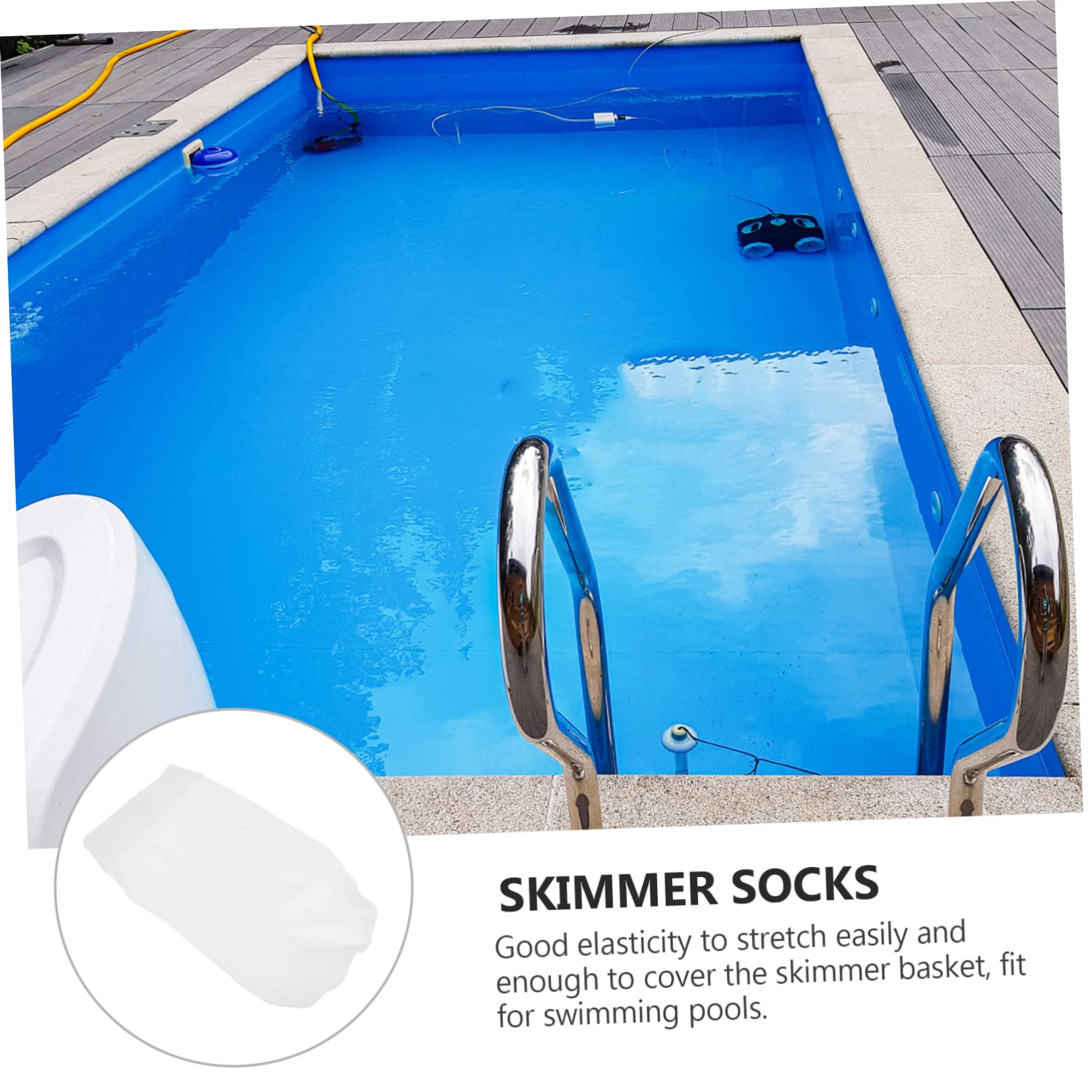 SUPVOX Lot De 5 Paires De Chaussettes De Skimmer De Piscine 8 Pièces X 5 pour Remplacement De Filtre De Piscine Accessoires De Nettoyage