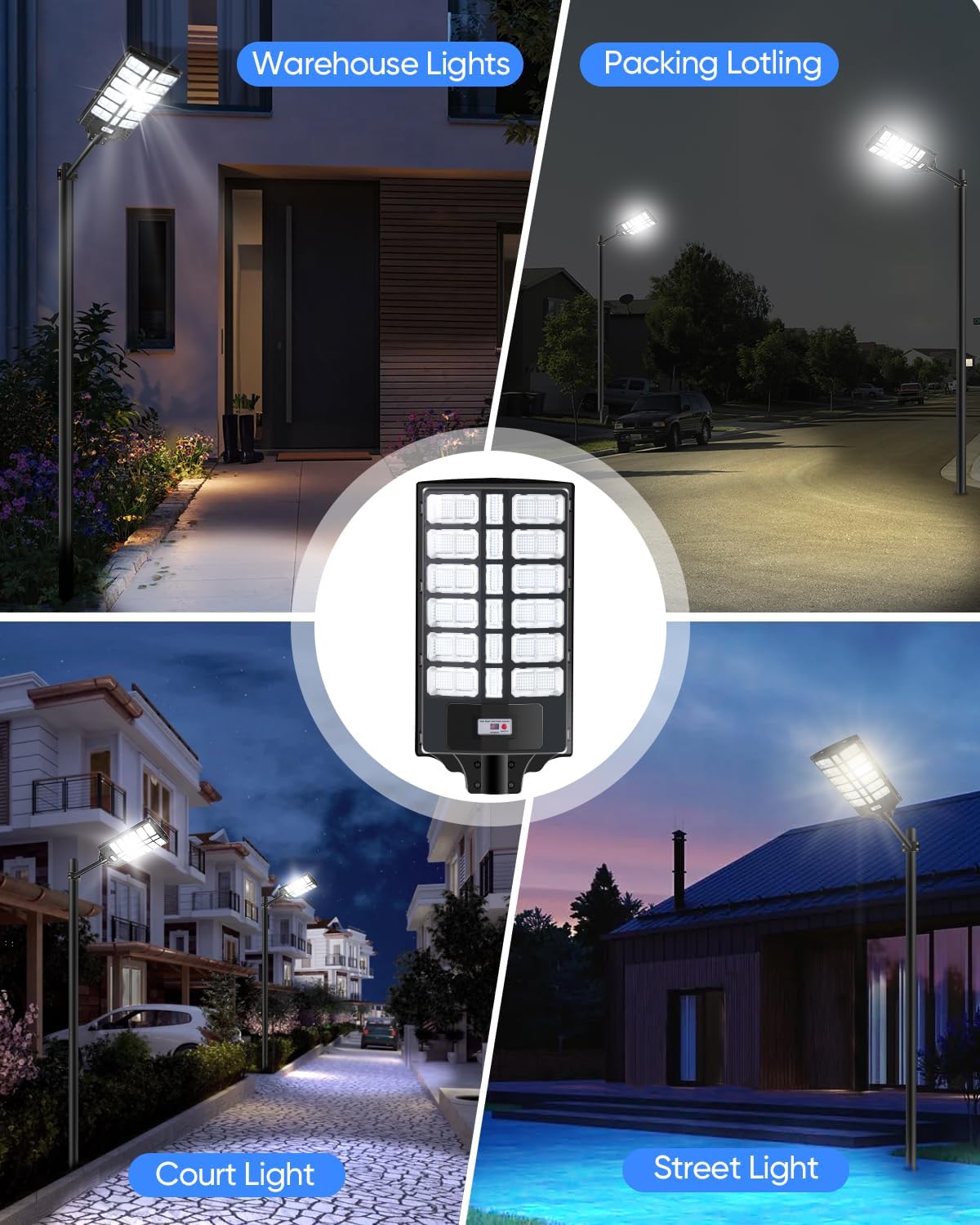 2 Pack Solar Street Lights Outdoor Commercial Parking Lot Lighting 500000LM 936PCS LED Dusk to Dawn Waterproof Solar Security Flood Lights with Motion Sensor and Remote for Yard Warehouse Garage 2 Pack Solar Street Lights Outdoor Commercial Parking Lot Lighting 500000LM 936PCS LED Dusk to Dawn Waterproof Solar Security Flood Lights with Motion Sensor and Remote for Yard Warehouse Garage