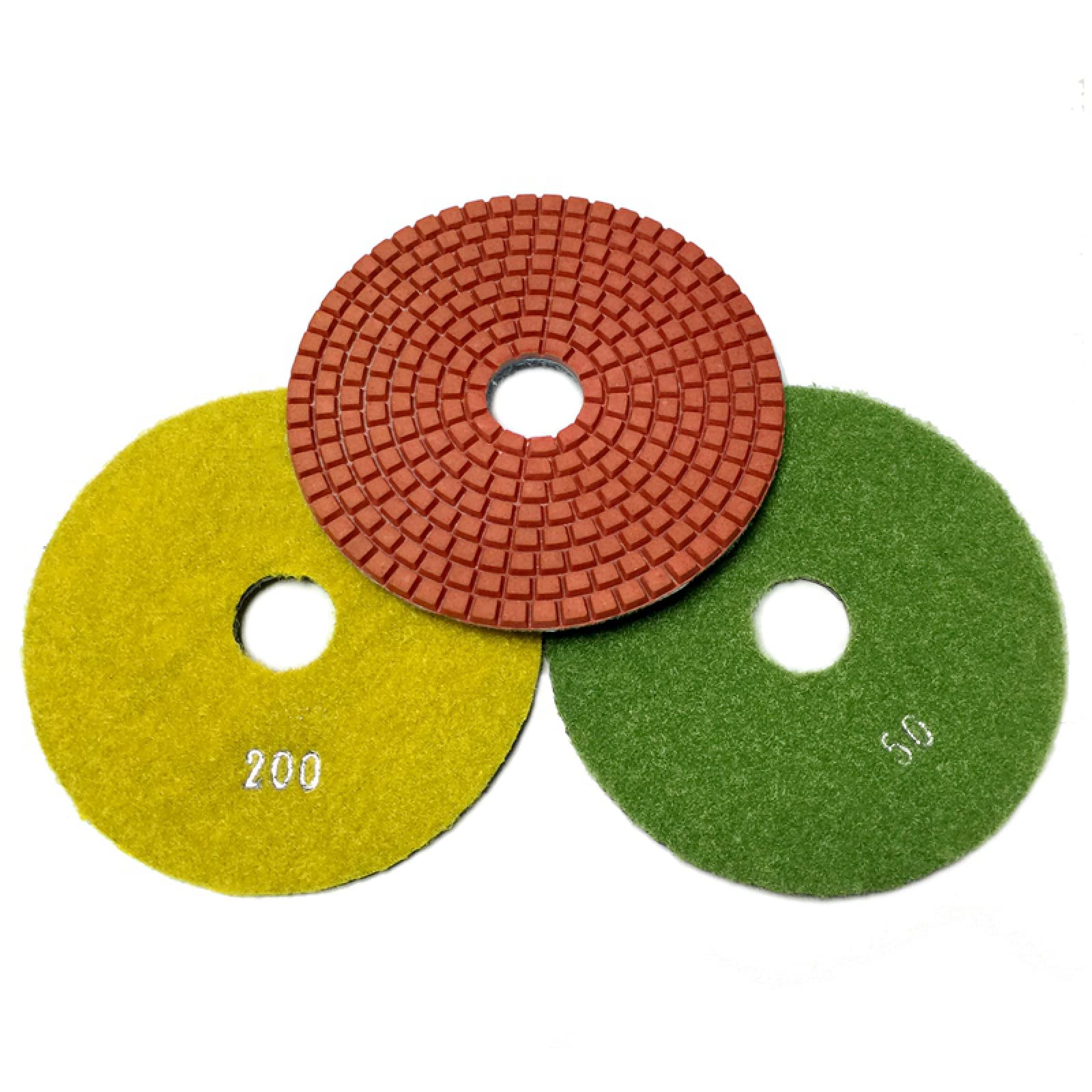 Diamentowe pady polerskie tarcze szlifierskie, 10 sztuk/partia 5-calowa diamentowa podkładka polerska Mokre granitowe podkładki polerskie 125 mm diamentowe podkładki polerskie Marmur Beton 5DS1(100)