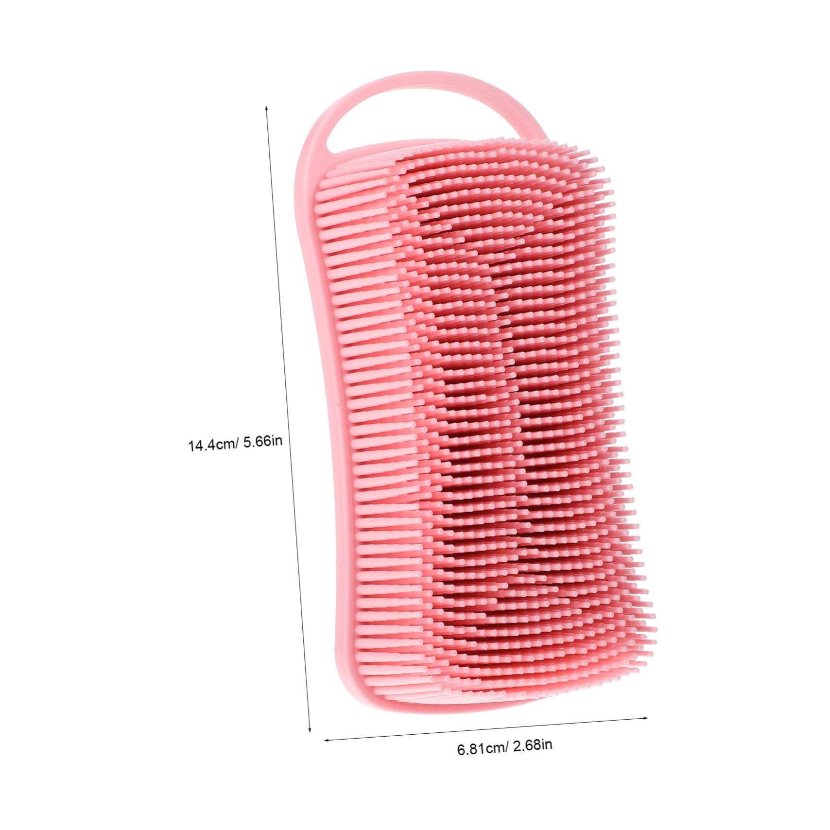 Ipetboom 4pezzi Spazzola per Corpo in Silicone Pulizia e Massaggio Scrub per Corpo Shampoo per Capelluto Setole Morbide e Dure Design Bifacciale Facile da Appendere e Riporre