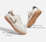 LUCKY STEP Femmes Retro Mode Sneakers Classique Casual Chaussures de marche Non Slip Confort Skate Chaussures