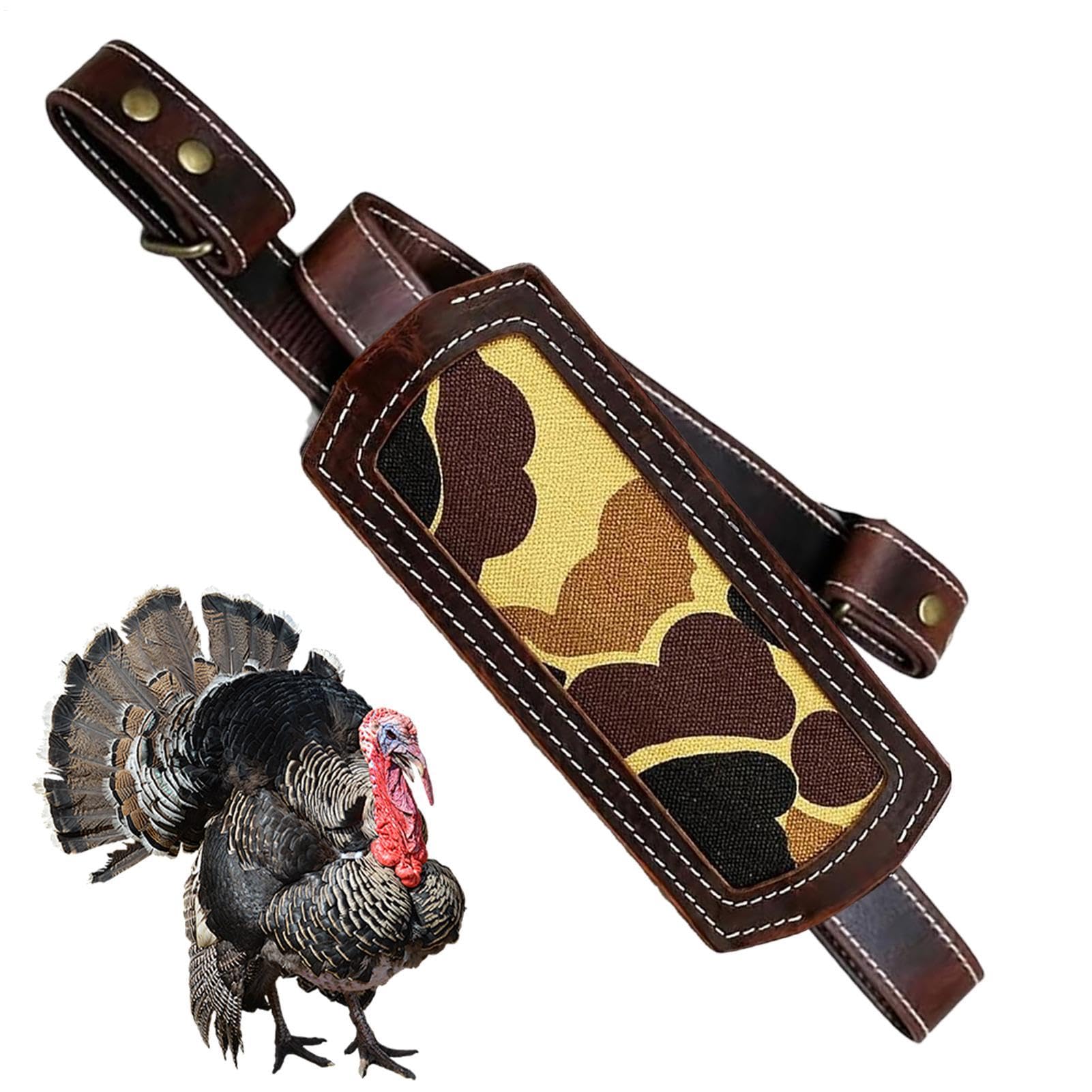 Transportador de pavos y aves para camping con correa de cuero ajustable