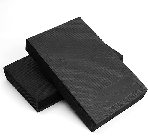 StrongTek 2-in-1 Non-Slip Balance Pad - High-Density Foam Cushion, Supportive Exercise Mat & Knee Pad for Core Training, Yoga, Pilates, Physical
