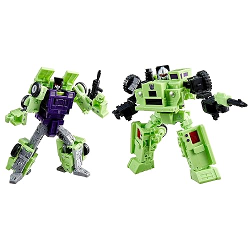 Transformers Studio Series The The Movie Constructicon Long Haul & Constructicon Hook, 6.5-inch Action Figures, Robot Toys for Ages 8+