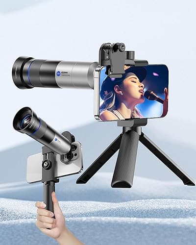 Lente de Cámara para Teléfono 28X HD Telefoto, Artefacto de Filmación Nocturna, Distancia LargaRetratosFotografía Macro, para la mayoría de iPhone