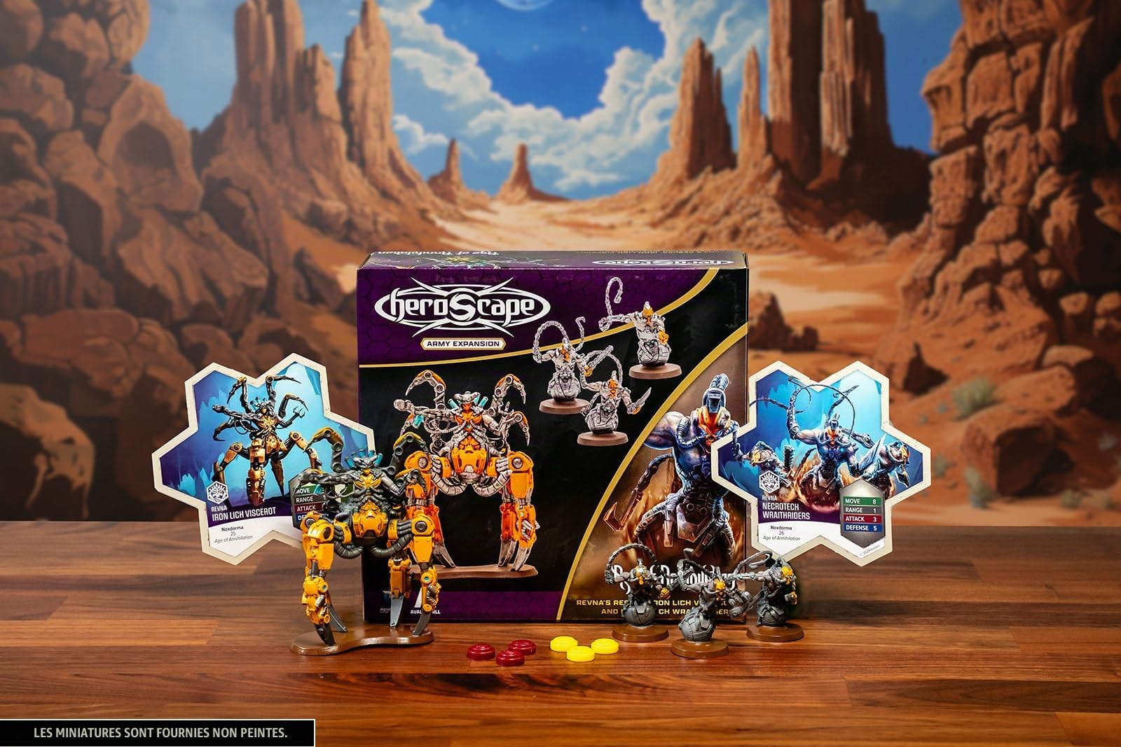 Renegade Game Studios Heroscape: Revna’s Rebuke: Kyrie Warriors Army Expansion, Jeu de Figurines stratégique, 2 Joueurs, 14+ Ans