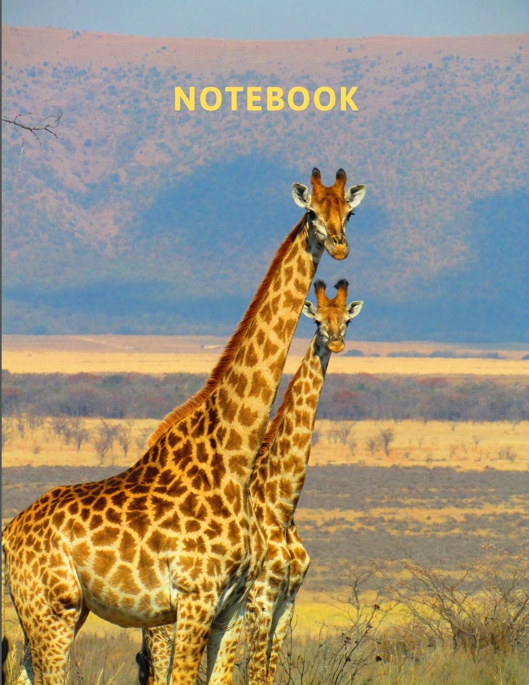 Notebook: Zoo Animals - Giraffe Themed - 120 Page Diary With Lined Pages