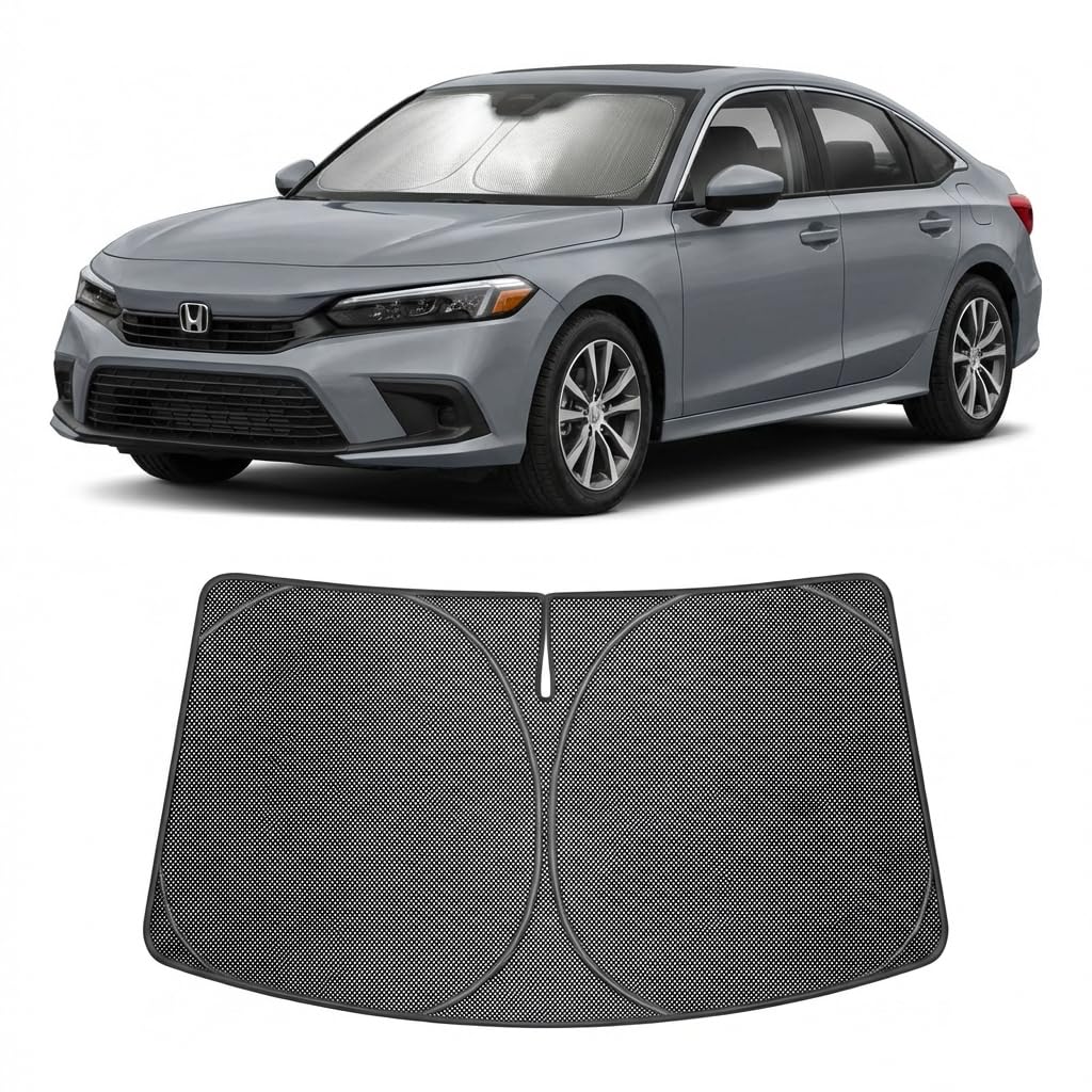 Proadsy Custom Fit 2022-2026 Honda Civic Windshield Sun Shade, Blocks Heat