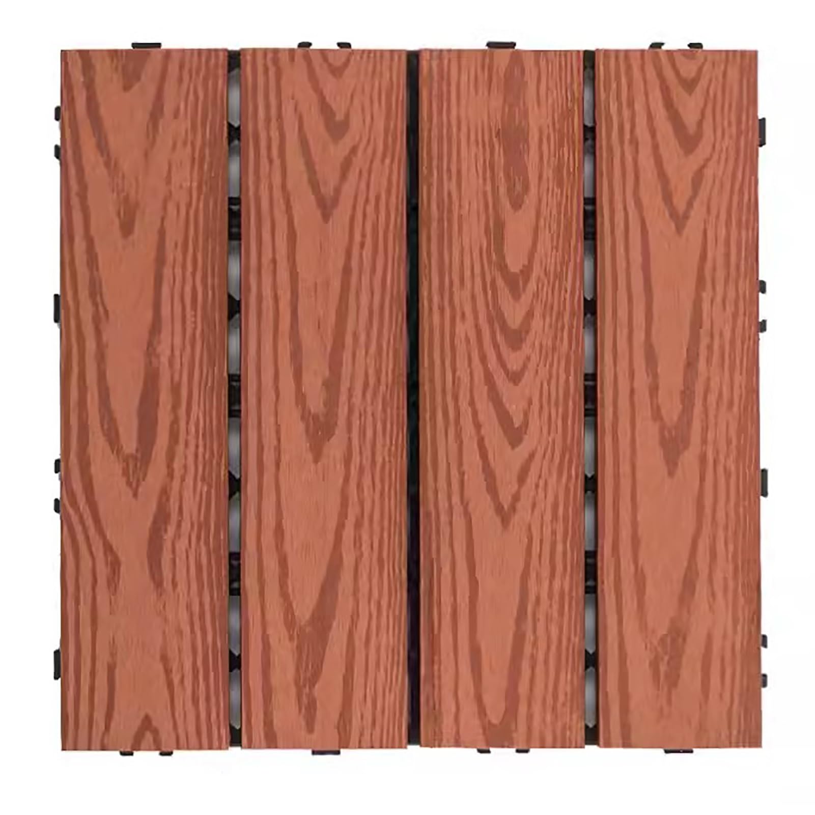 Płytki i deski tarasowe z kompozytu, Łączone drewniane płytki tarasowe wielokolorowe 30x30cm 1-15 szt(Red,10 pieces)