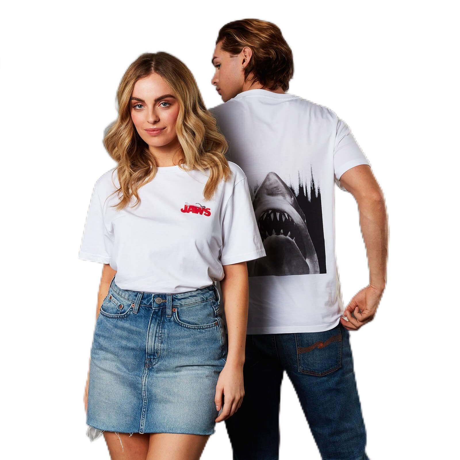 Jaws Unisex T-Shirt - White - S