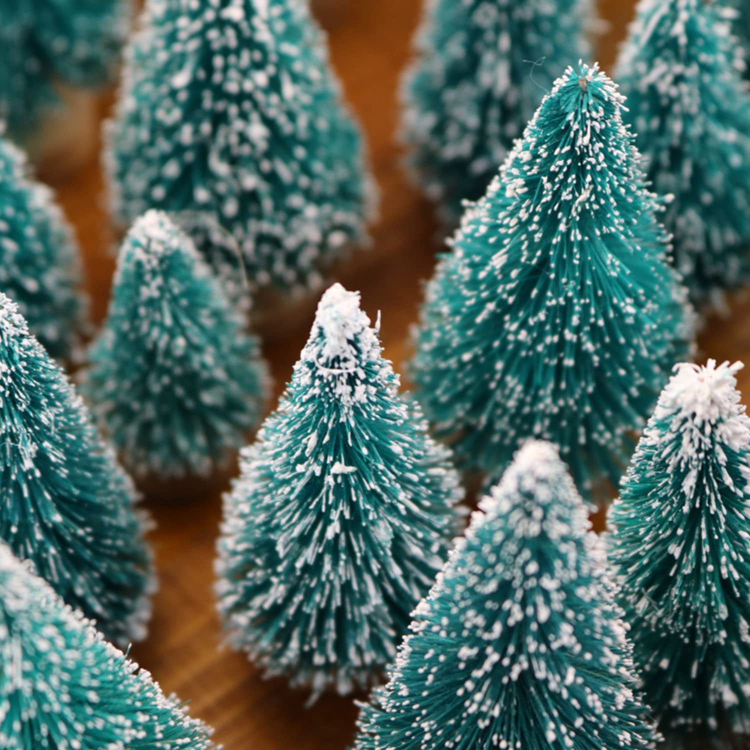 Albero di natale in legno di Mango per scopi natalizi e regalo mini ornamenti in