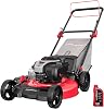 PowerSmart 21 in. Self Propelled Gas Lawn Mower, 140 cc Briggs and Stratton E550 Engine, 3-in-1 with Bagging B8621S