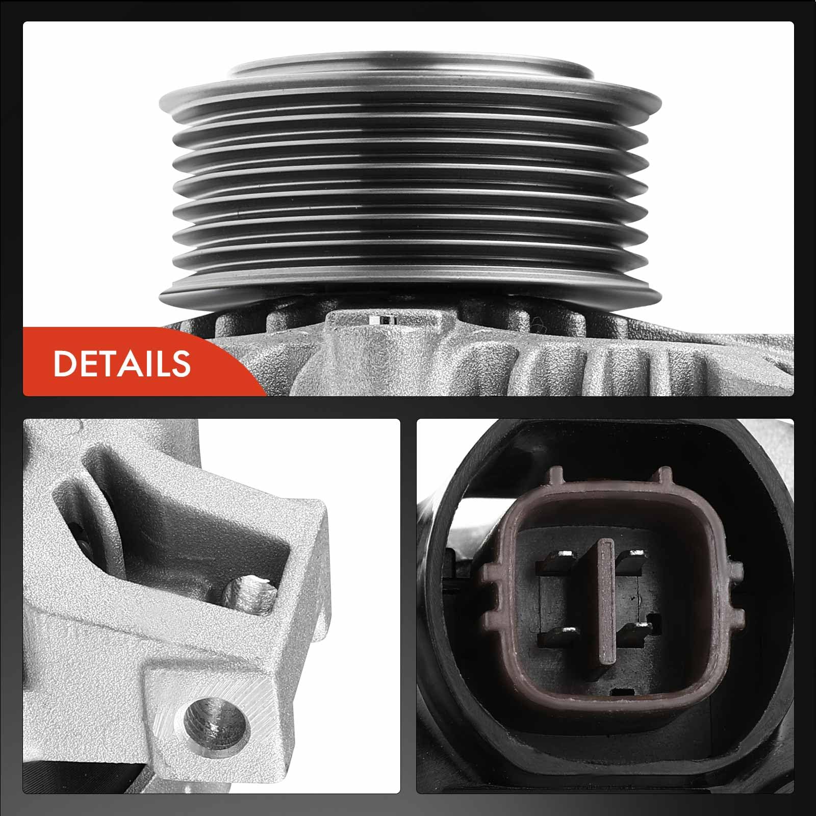 Frankberg Alternador con Polea de Rueda Libre Compatible con CR-V III RE 2.2i-CTDi 4WD CR-V II RD 2.2 CTDi Civic VIII Hatchback FK FN 2.2 CTDi FR-V BE 2.2i-CTDi Accord VII 021080-0010