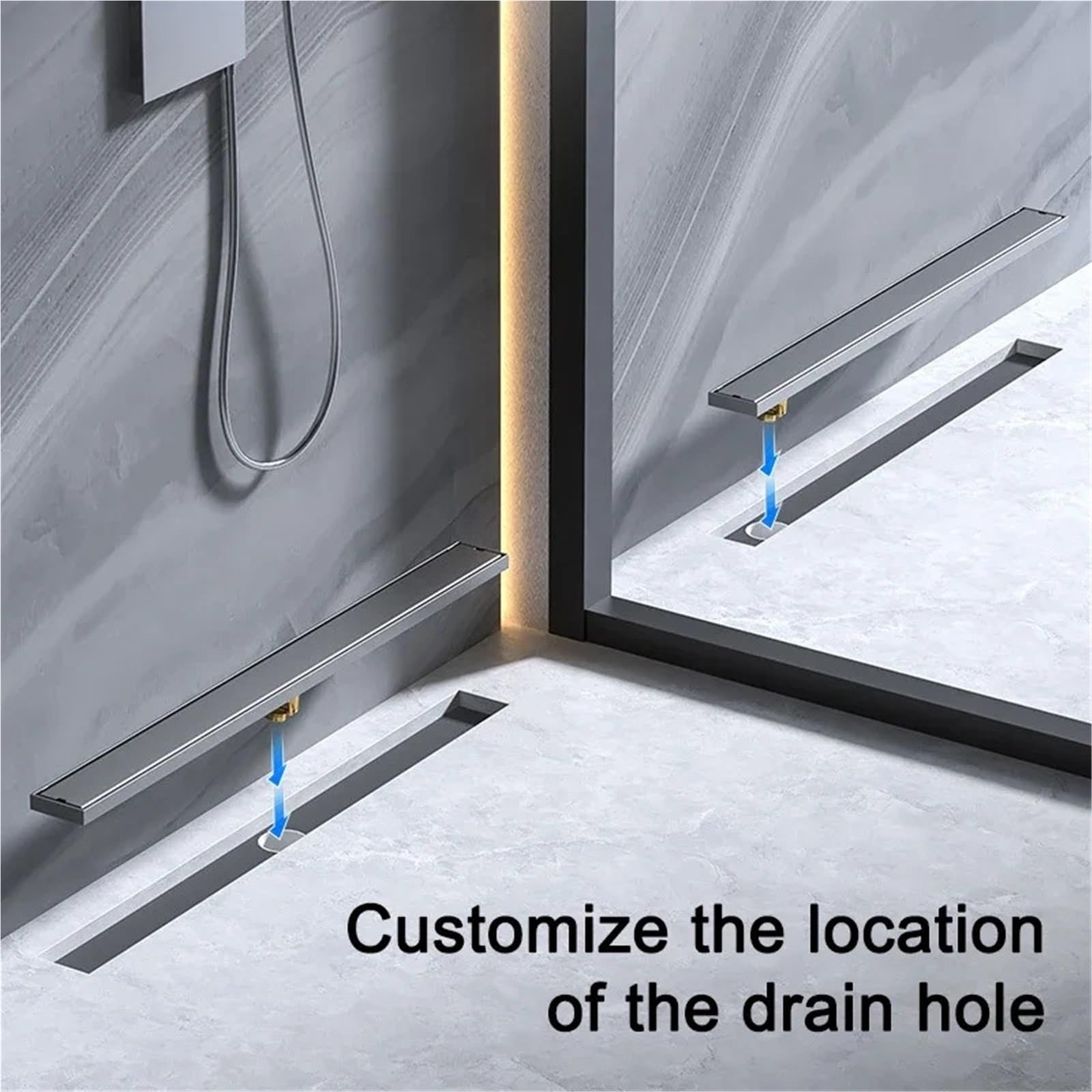 Desagüe De Piso Invisible De Acero Inoxidable 304