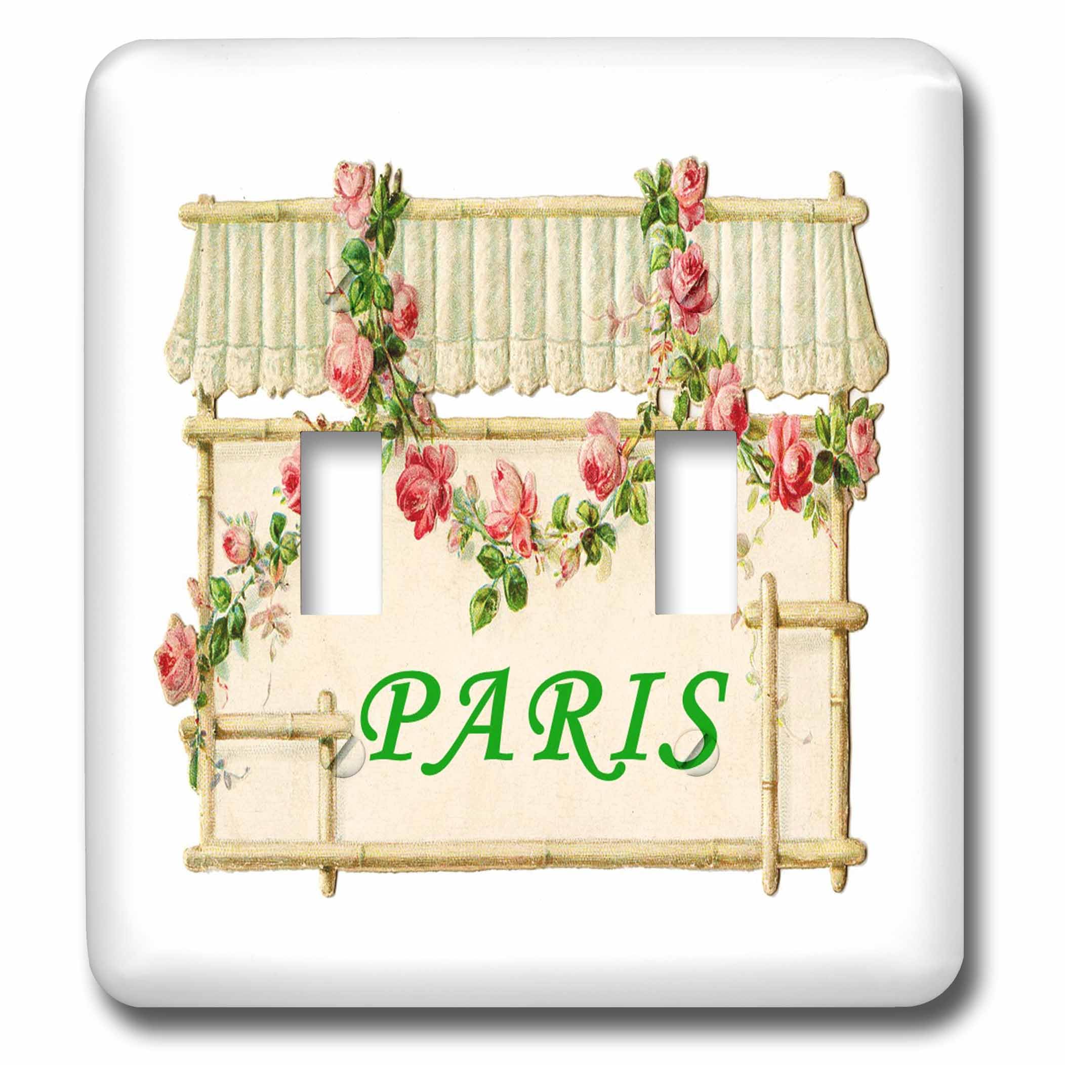 Interrupteur Paris vintage 3dRose lsp_62641_2 pour ambiance chambre rétro