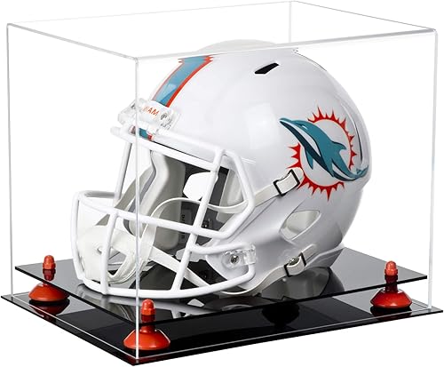 Miniatura 13 de vitrina de acrílico tamaño real casco fútbol americano.