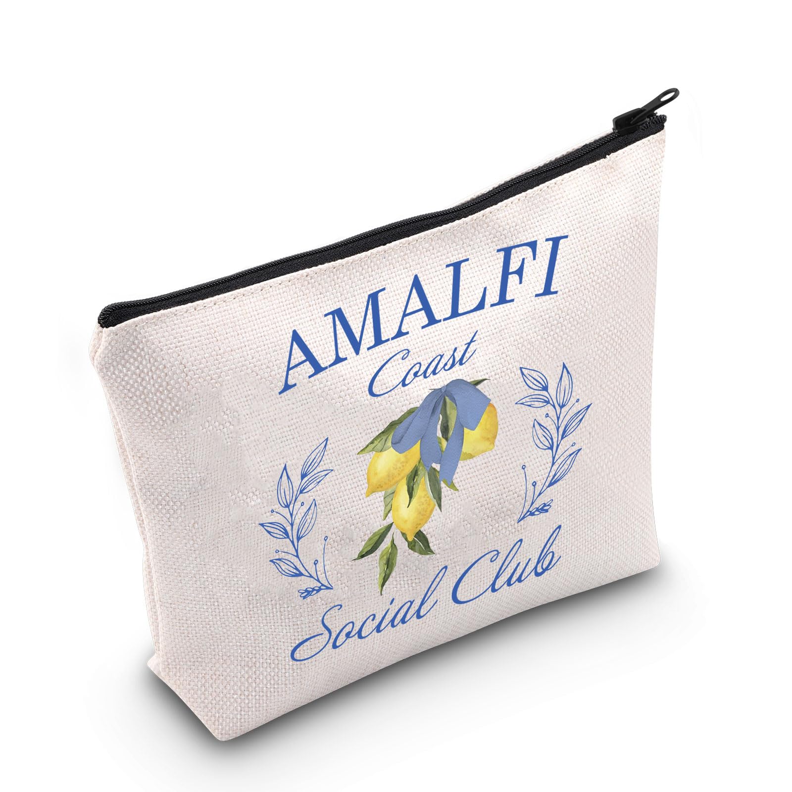 POFULLGirls Amalfi Coast Trip Gift Italy Vacation Trip Gift Amalfi Coast Social Club Zipper Pouch Makeup Bag